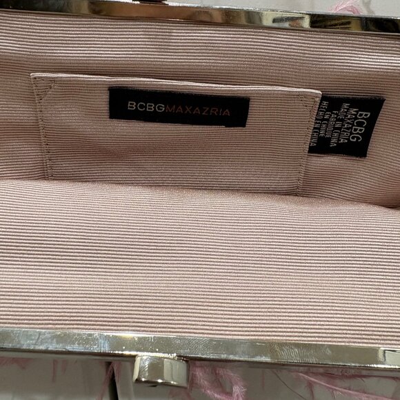 NWOT – BCBG Rose Pink Feather Envelope Purse - Picture 6 of 6